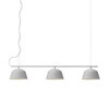 Muuto - Ambit Rail Pendelleuchte - grau/LxBxH 126x25x20cm