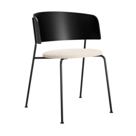 OUT Objekte unserer Tage - Fauteuil Wagner rembourré structure noire