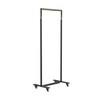 FROST - Bukto - Portemanteau avec roues 60cm - noir-or/PxHxP 63,8x156x45cm/avec 4 roues, 2 arrêts