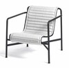 HAY Palissade Lounge Chair mit gestepptem Polster in Anthrazit, modernes Design für Außenbereiche - Palissade Steppkissen 117x49,5cm