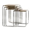 Thonet - Thonet B9 Side Table Set - walnut/ frame chrome/walnut oiled/4 tables B 9a, b, c, d