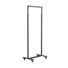 FROST - Bukto Wardrobe With Wheels 60cm - black-gold/WxHxD 63,8x156x45cm/with 4 wheels, 2 stops