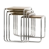 Thonet - Thonet B9 Side Table Set - walnut/ frame chrome/walnut oiled/4 tables B 9a, b, c, d