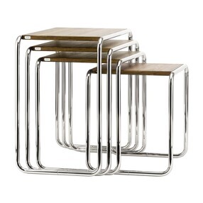 Thonet - Set de 4 tables d'appoint B 9 Pure Materials noyer