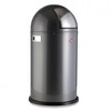 Wesco - Pushboy Abfalleimer 50L - graphit/edelstahl/H:75.5cm x Ø40cm/50L