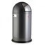 Wesco - Pushboy Abfalleimer 50L - graphit/edelstahl/H:75.5cm x Ø40cm/50L