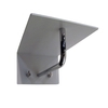 FROST - Unu Wall Coat Rack With 2 Hooks & Bar - white-aluminium/polished/WxHxD 20x15x30cm