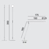 Rotaliana - String XL - Lampadaire LED - dessin au trait