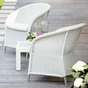 Jan Kurtz - Romantik Poly Rattan Armchair - white/frame aluminium