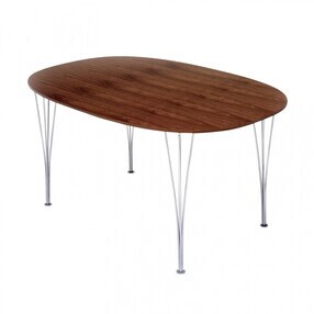 Fritz Hansen - B612 super-elliptische tafel fineer 150x100x72cm