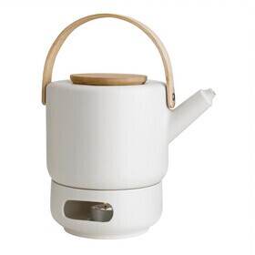 Stelton - Theo set van theepot en verwarmer