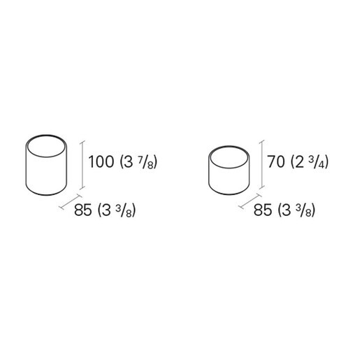 e15 - e15 AC19 Salina Small Mug Set Of 2  - line drawing