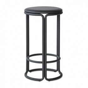 PLEASE WAIT to be SEATED - Tabouret de bar Hardie 65cm cuir