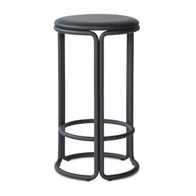 PLEASE WAIT to be SEATED - Tabouret de bar Hardie 65cm cuir