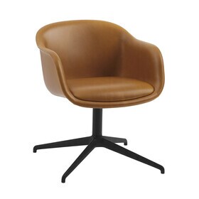 Muuto - Fiber Conference Swivel upholstered Leather