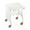 Kartell - Battista - Table roulante - blanc/mat/structure chrome/avec roulettes