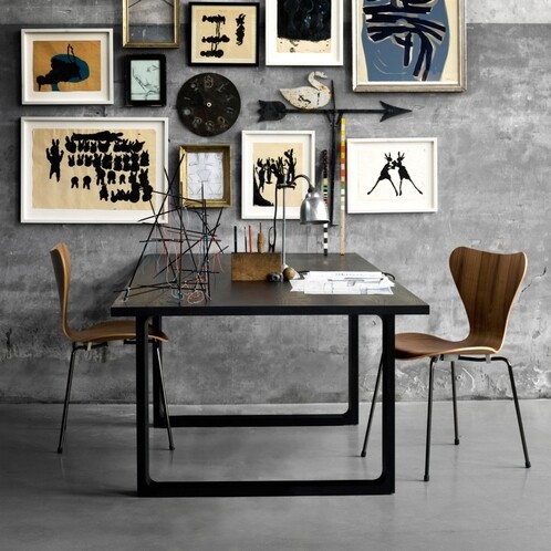 Fritz Hansen - Série 7 - Chaise bois naturel 46cm
