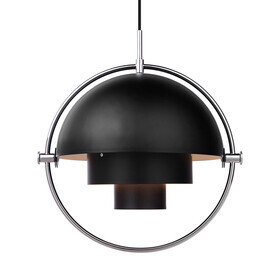 Gubi - Multi-Lite Suspension Lamp Ø36cm Frame Chrome