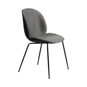 Gubi - Beetle schelp stoel gestoffeerde voorkant ondestel conisch