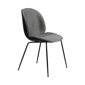 Gubi - Beetle schelp stoel gestoffeerde voorkant ondestel conisch