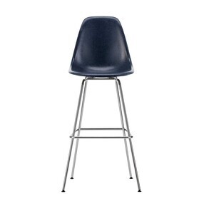Vitra - Eames Fiberglass Barstuhl hoch verchromt