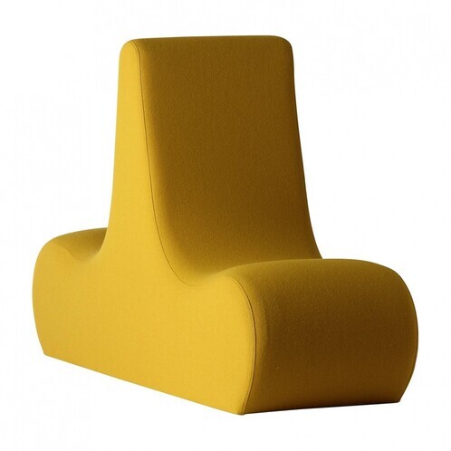 VerPan - Welle 1 Sofa Element - yellow/fabric Hallingdal 457/162x102x50 cm