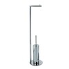 Decor Walther - Straight 7 WC-Garnitur - chrom/glänzend/Fuß: Ø18cm/H: 80cm