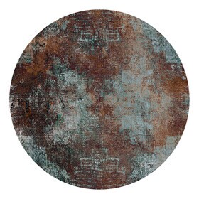 Moooi Carpets - Erosion Rust Round Carpet