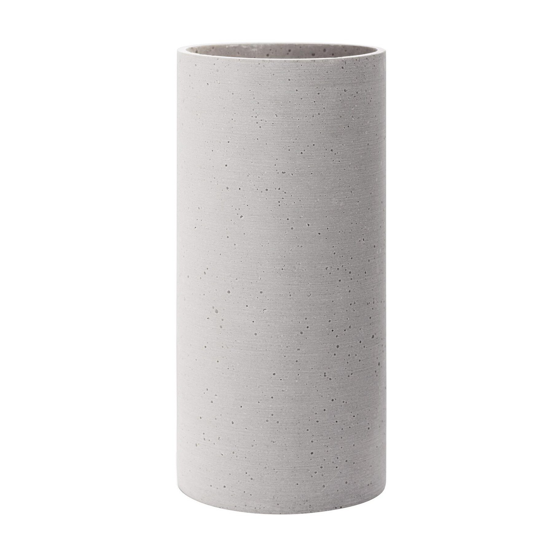 Blomus Coluna Vase en béton Gris Clair H 29 cm Ø 14 cm
