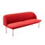 Muuto - Oslo 3-Sitzer Sofa - rot/Stoff Steelcut 2 550/RAL 3016