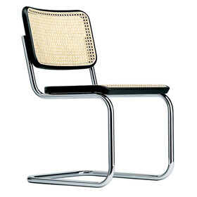 Thonet - Chaise cantilever S 32 V avec clayonnage en roseaux