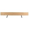 Moormann - Kampenwand Backrest Bench - fir, rope red/untreated, waxed steel