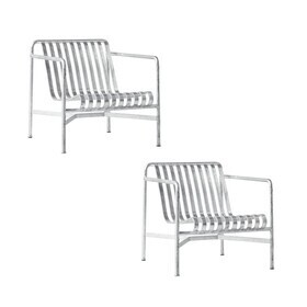 HAY - Palissade tuin loungefauteuil laag verzinkt set van 2