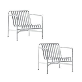 HAY - Palissade tuin loungefauteuil laag verzinkt set van 2