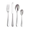 Alessi - Nuovo Milano Cutlery 24-Piece Set  - stainless steel/glossy/6 knives/6 forks/6 soup spoons/6 coffee spoons
