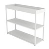 HAY - New Order Regal mit Tray 100x79.5cm - hellgrau/lackiert/mit 1 Top Tray