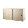 String - String Wall Cabinet with Sliding Doors - ash-tree/WxHxD 78x42x30cm/with 2 sliding doors