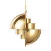 Gubi - Multi-Lite Suspension Lamp Brass - brass/Ø 36cm/cable gold