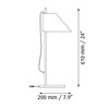 Louis Poulsen - Yuh LED Table Lamp - line drawing
