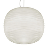 Foscarini - Gem LED Pendelleuchte - weiß/mit Relief/2700K/2676lm/CRI>90/dimmbar/H 44cm/Ø 43cm
