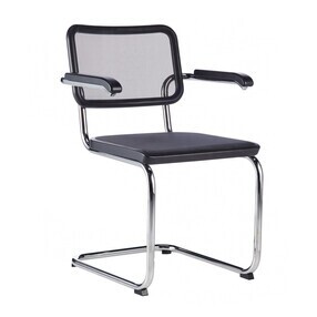 Thonet - S 64 N Freischwinger Armlehnstuhl Buche