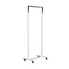 FROST - Bukto - Portemanteau avec roues 60cm - blanc/poli/PxHxP 63,8x156x45cm/avec 4 roues, 2 arrêts