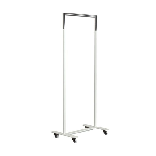 FROST - Bukto Wardrobe With Wheels 60cm - white/polished/WxHxD 63,8x156x45cm/with 4 wheels, 2 stops