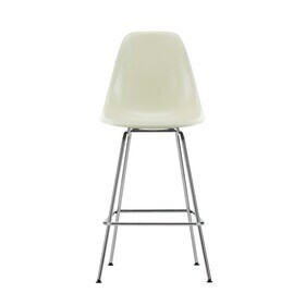 Vitra - Eames Fiberglass barkruk medium verchroomd