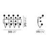 Vitra - Hang it all Coat Rack - line drawing