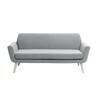 Softline - Scope Sofa - grey/fabrics vision 445/WxHxD 162x73x80cm/legs wood