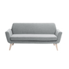 Softline - Scope Sofa - grey/fabrics vision 445/WxHxD 162x73x80cm/legs wood