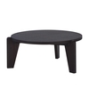 Vitra - Guéridon Bas Coffee Table - oak core smoked/oiled/H 34.6cm/Ø 79.8cm