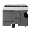 B-Line - Boby XSmall 13 Container With Wheels - tornado grey/3 drawers/LxWxH 180x80x40cm