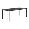 Muuto - Base - Table 190x85cm - noir/linoléum/contreplaqué coin/LxPxH 190x85x73cm/structure noire